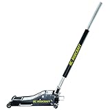 Rodcraft RH201 Rangier-Wagenheber mit 2 Tonnen Hubkraft, min. Höhe 85 mm, max. Höhe 460 mm, Chassis Länge 695 mm, 20,5 kg Gewicht, schwarz-Silber