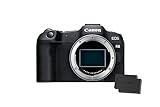 Canon EOS R8 Systemkamera Spiegellose Vollformat Kamera Digitalkamera mit Autofokus und Motiverkennung für Augen Tiere Fahrzeuge, 4k Videokamera, 40 Bilder pro Sekunde, WiFi, Touchscreen 2X Batterien