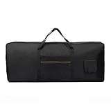 61-Tasten-Tastaturtasche, tragbare gepolsterte E-Piano-Gig-Tasche/Koffer, wasserdichte, verdickte elektronische Orgelabdeckung, 98 x 41 x 13 cm, schwarz