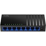 Cudy GS108D 8 Port Gigabit Ethernet Netzwerk Switch, Ethernet Splitter Desktop, Lüfterlos, Verkehrsoptimierung, Plug and Play