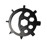 Taschenschlüssel, 15 in 1 Schraubenschlüssel, Kreative Sonne, Mond und Stern Multifunktionsschlüssel, 15 in 1 Schneeflocke Multi Tool für Reparatur