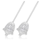 jojofuny 2 Stück Kaktusförmige Glas Bewässerungsbirnen Selbstbewässernde Pflanzenbewässerung Transparente Automatische Gießkugeln für Zimmerpflanzen und Bonsai Wasserstand Sichtbar für