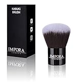 Kabuki Makeup-Pinsel von Impora London. Zum Auftragen von Puder, Rouge, Bronzer, Foundation, Mineral Make-up, gepresstem Puder – Luxuriöser Kabuki Pinsel