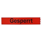 12 Rollen Klebeband Gesperrt 25 mm x 66 lfm Absperrband Paketband Packband Warnband Hinweisklebeband