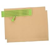 KALLORY 1 Satz Braille-tafel Braille-Stift Lieferungen Für Blinde Menschen Blindenschrifttafel Für Blinde Braille-schreibtafel Blindenschrift-schiefertafel-Set Light Green Plastik