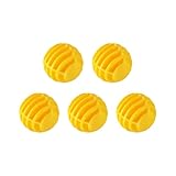 OAJABBGE 5 Stück Indoor Golfplätze Übungsbälle Synthetischer Gummi Hohl Gestreift Golfplätze Trainingsball Zuggeräte Für Swing Golfgeräte