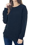 Smallshow Pflege Sweatshirt Langarm T-Shirt Bluse Stillen Pullover Tops Stillshirt,M,Denim Blue