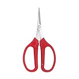 Edelstahl Obst Trauben Schere Clipper Rot Komfort Griff Rebschere Gartengeräte(Red 2)