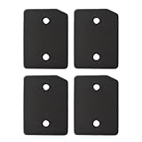 Ersatzfilter für Wäschetrockner, 20,5 x 15,5 x 3 cm, Wäschetrockner-Schwammfilter für Verdampfer, Wäschetrockner, Wärmepumpentrockner und Kondensator-Trockner, Schwarz, 4 Stück
