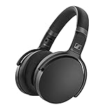 Sennheiser HD 450BT Wireless-Over-Ear-Kopfhörer mit aktiver Noise Cancellation, Sprachsteuerung und langer Batterielebensdauer, Schwarz