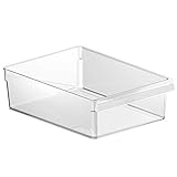 Rotho Loft Kühlschrankorganizer 5l, Kunststoff (SAN) BPA-frei, transparent, L/5l (31.0 x 22.0 x 9.0 cm)