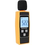 WRITWAA Digitales Schallpegelmessgerät Dezibelmesser 30–130 mit Hintergrundbeleuchtung Großem LCD Display und Kontinuierlicher Lärmüberwachung für Büro und Kinderzimmer