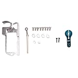 Bntaomle Servo Parabolschalter GeräT Luft Fahrzeug WurfgeräT Tarot Dispenser mit 25T Servo Arm für Fernbedienung Auto RC ES3001, Silber + Blau
