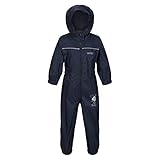 Regatta Puddle IV, Wasserdichter Ganzanzug für Jungen, Blau (Navy Blue), 18-24 Monate (92 EU)