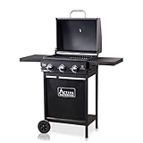 ACTIVA Gasgrill Action I Premium Gas Grill inkl. 3 Brenner & Temperaturanzeige I Stufenlos regelbare 2,7 KW Brenner für gelungenes Barbecue