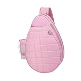 kowaku Tennisschlägertasche, Pickleball-Tasche, bietet für Schläger, Reißverschluss, Umhängetasche, Badminton-Schlägertasche