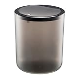 UWEREBFM Mini-Mülleimer, Schreibtisch-Mülleimer, Kunststoff-Mülleimer mit Deckel, leicht, luxuriös, kreativ, Zuhause, Büro, Auto, transparenter Papierkorb, Mülleimer