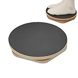 Bauchmuskelbrett für Übungen, 30 x 4 cm, Balance Twist Board mit Holzkern, Taillen-Twister, Fitnessscheibe, tragbare, sechseckige Bauchformbretter mit EVA-Anti-Rutsch-Pad für Zuhause, Fitnessstudio