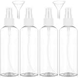 Redamancy 4 x 100ml Sprühflasche Klein, Zerstäuber Sprühflasche Leer, kleine Sprühflaschen zum Befüllen, Tragbares Reiseflaschen Set mit Trichter, für Parfüm, Wasser, Alkohol