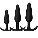 3 Stück Analplug Set,Analplug Für Frauen,Anal Plug,Plug Für Den Mann,Silikon Buttplug Für Frauen Und Männer(Klein,Medium,Groß)