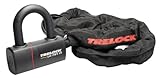 TRELOCK LC 680 Kettenschloss mit U-Lock – Länge 110 cm – Sicherheitslevel 18 – Hohe Sicherheit