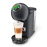 Krups KP340B NESCAFÉ Dolce Gusto Genio S Plus Kapselmaschine | Espresso Boost | Temperaturauswahl | Heiß- & Kaltgetränke |15 bar Pumpendruck | 0,8l Wassertank | 1500 Watt | Farbe Cosmic Grey