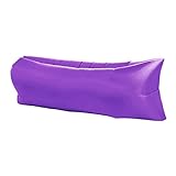 areclern Aufblasbares Luftsofa, leichte aufblasbare Couch, tragbare wasserdicht Violett