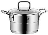WMF Kochtopf klein 16cm, stapelbar, Kochtopf Induktion, für alle gängigen Herdarten geeignet inkl. Induktion, kleiner Topf Cromargan Edelstahl poliert, spülmaschinengeeignet