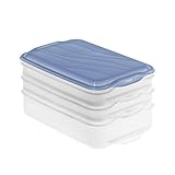 Rotho Aufschnittsbox 3 Fächer blau