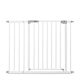 Hauck Türschutzgitter / Treppenschutzgitter für Kinder Stop N Safe 2 Safety Gate inkl. 21 cm Verlängerung / ohne Bohren / 96 - 101 cm breit / erweiterbar / Metall Gitter