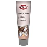 TRIXIE Hundeleckerli PREMIO Hunde-Leberwurst 110g - Premium Leckerlis für Hunde glutenfrei - ohne Getreide & Zucker, schmackhafte Belohnung für Training & Zuhause - 3176