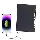 Lixada Mini 10W Solar Panel Ladegerät/Sonnenkollektor mit USB Anschluss für Laptop, Akku, Netz Bank, iPad, iPhone und Andere Digitale Geräte, USB Ausgang: 5V 1200mA