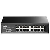 Cudy GS1016E 16 Port Light Smart Managed Gigabit Switch Plug & Play, stabiles Metall mit geschirmten Anschlüssen QoS, VLAN, IGMP LAG, Rackmontierbares Stahlgehäuse