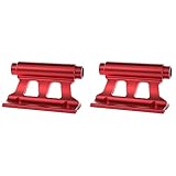 Fmoutyy Fahrradgabelhalterung, Schnellspanner, Gabelhalterung, LKW, Fahrradträger, fester Clip, Gepäckträger mit Steckachse, Rot, 2 Stück