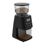 Kaffeemühle Elektrisch 30 Mahlstufen Edelstahl Touch-Panel Kaffeemühle,Einstellbare Elektrische Kegelmahlwerk mit Füllmenge Bohnenbehälter 300g für Drip/Pour Over/Cold Brew/French Press(220v 150w)