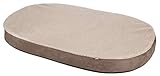 Kerbl 80332 Memory-Foam Matratze oval, 72 x 52 x 8 cm, grau/beige