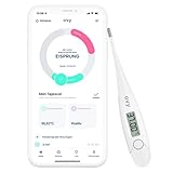 Ovy® Basalthermometer mit EU-zertifizierter Ovy App zur hormonfreien Verhütung und bei Kinderwunsch | Eisprung-Messgerät zur Berechnung fruchtbarer Tage