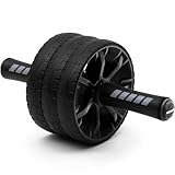 NEOLYMP Bauchtrainer für Zuhause mit Knieauflagen Matte und Bauchroller Videoübungen - Bauchmuskeltrainer, Ab Roller, Bauchtrainer Roller, Coremaster Trainingsgerät