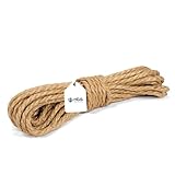 NTS-Nähtechnik Juteseil 8mm - 20m | Juteschnur Jutekordel | Diverse Größen und Längen