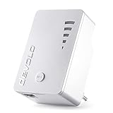 devolo WiFi Repeater ac -bis zu 1.200 Mbit/s, Mesh WLAN Verstärker, WLAN Access Point, Steckdose, 1x Gigabit LAN Anschluss weiß