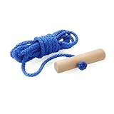 Schlittenseil blau Seil Zugseil 1,50 mtr - 150 cm Schlaufe Griff Kordel Leine Zugleine für Schlitten & Bonb & Rodeln im Winter, Kinder