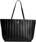 TOMMY HILFIGER Damen TH GRACE TOTE AW0AW17670 Tote, Schwarz (Black), Einheitsgröße, Schwarz (Schwarz), One Size