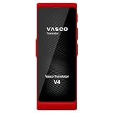 Vasco Translator V4 Sprachübersetzer | Übersetzungsgerät | Übersetzt lebenslang gratis | 108 Sprachen | Spracheingabe und Sprachausgabe | Foto Übersetzer | Farbe: Ruby Red
