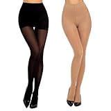 MANZI Damen Kompressionsstrumpfhose 10-15mm/Hg,Shape...