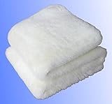 70x140cm Antidekubitus Bettauflage aus ultradichter Schurwolle. 30°-90°C maschinenwaschbar. Druckentlastend, atmungsaktiv und bequem. LANAMED australisches Lammfell