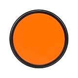 Akozon Kamera Slim Filter 52 Mm Objektivfilter Optisches Glas Kameraobjektivfilter für Digitalkameras Serie für Video-Vlog-Portraitfotografie(Orange)