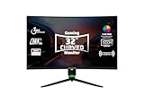 Aryond A32 V1.3 Gaming Curved Monitor | 32 Zoll 165Hz Gaming Bildschirm QHD (2560x1440) Display | 1ms | HDR10 Verhältnis | FreeSync - G-Sync | 119,9% SRGB | Eingebauter Lautsprecher