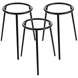 Veemoon 3 Stück Laborstativ Dreibein Stativhalter aus Eisen Temperaturbeständig Formstabil Stativständer für Spirituslampe im Schullabor Chemieunterricht