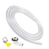 Ablaufschlauch-Set für tragbare Klimaanlage – wasserdichter Abluftschlauch für Fensterklimaanlage | Abflusszubehör für Mini-Split-Einheiten mit Schelle und Anschluss für C-Klimageräte