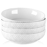 NUTRIUPS 20.6cm Pastateller 4er Set, 1200ML Weiße...